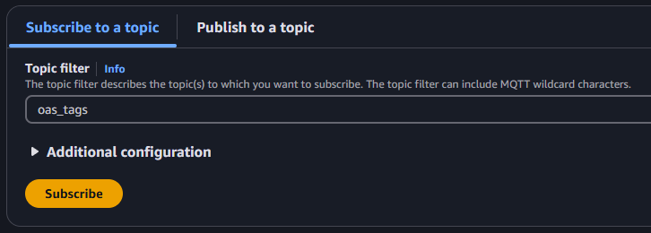 Subscribe to oas_tags topic
