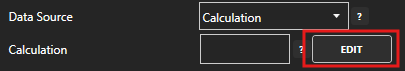 Click calculations edit button