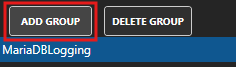 Add data logging group button