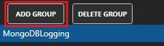 Add data logging group button