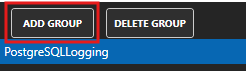 Add data logging group button