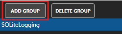 Add data logging group button