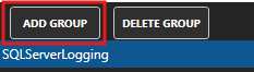 Add data logging group button