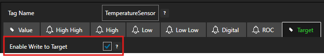 Enable Tag Target