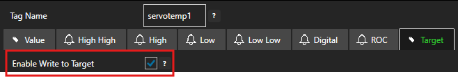 Enable Tag Target