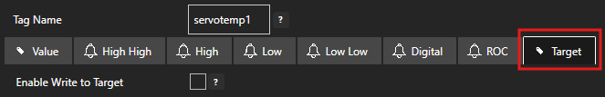 Select Target tab