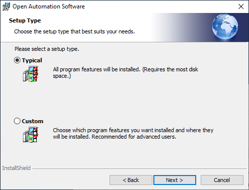 Windows OAS installation - Step 6