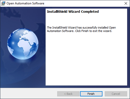 Windows OAS installation - Step 8