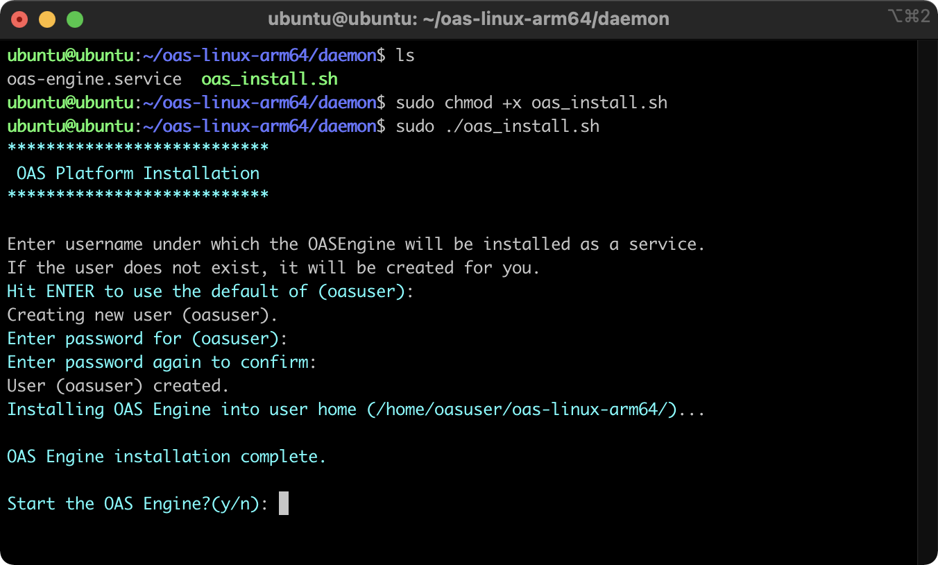 Linux Installation Script Completes