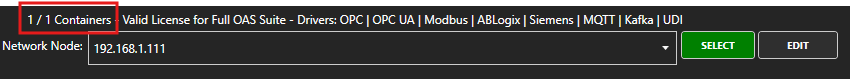 License Host detected container