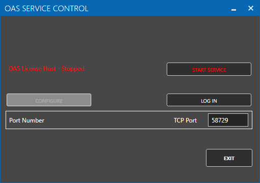 License Host service control