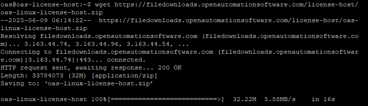 OAS License Host Download Linux