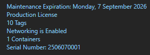 License information