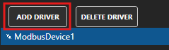 Add Modbus driver button