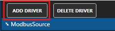 Add Modbus driver button