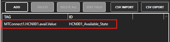 MTConnect tag added