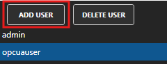 Add user button