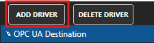 Add OPC UA driver button