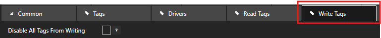 Write tags not disabled