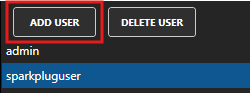 Add user button