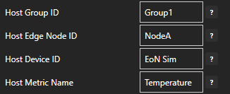 Set host EoN properties