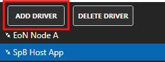 Add Host App driver button