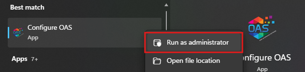 Run as administrator