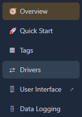 Configure drivers menu