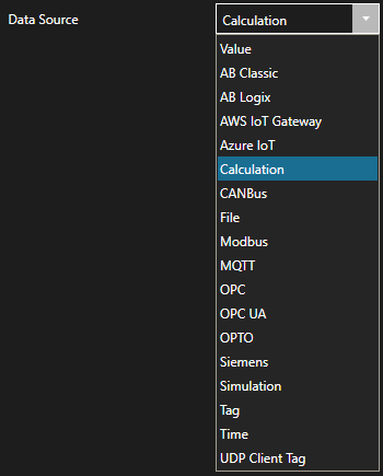 Calculation Data Source