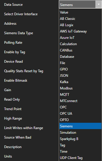 Siemens Data Source