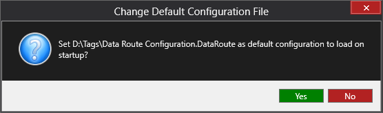 Data Route Default File