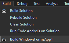 VS Build App