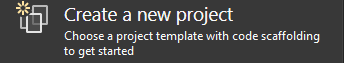 Visual Studio New Project