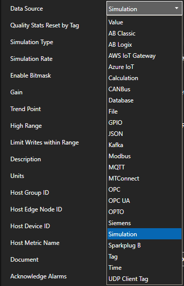 Simulation Data Source