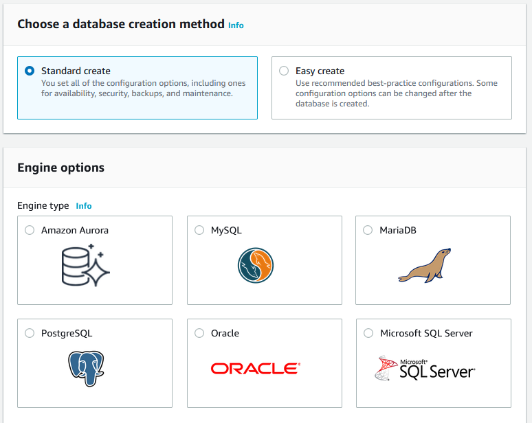 AWS DB Create