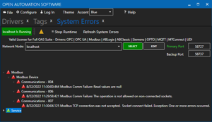 Troubleshooting - Modbus - Industrial IoT Data Platform
