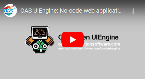 OAS UIEngine, no-code HMI and web application development platform for industrial automation
