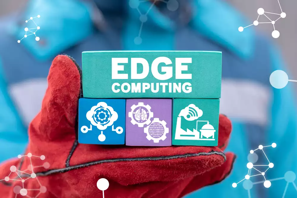 Conceptual image of edge computing technology