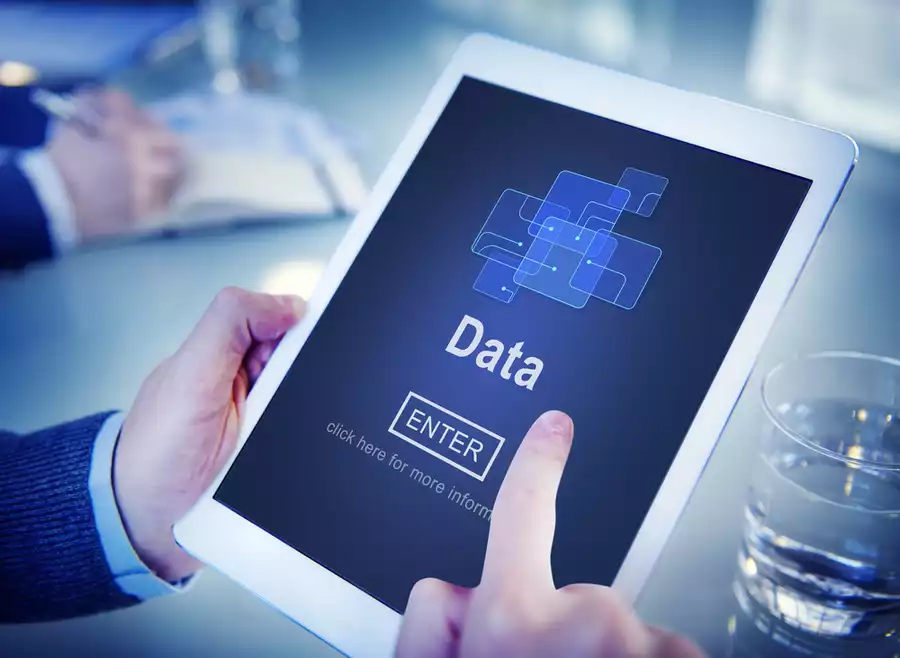 Concepto de Internet de tecnología de datos en línea