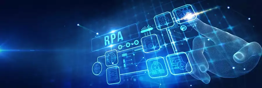 RPA robotic process innovation technology concept