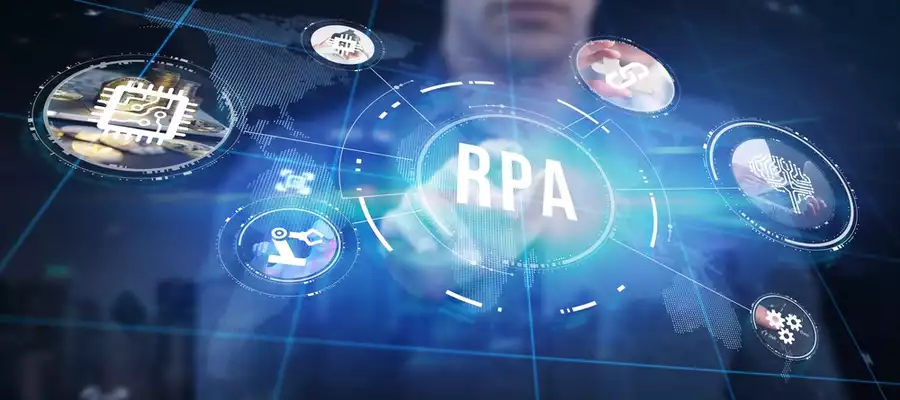 RPA Robotic process automation innovation technology concept