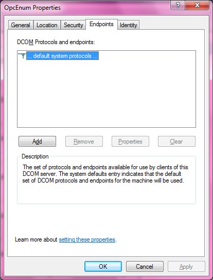 DCOM Security Configuration 540