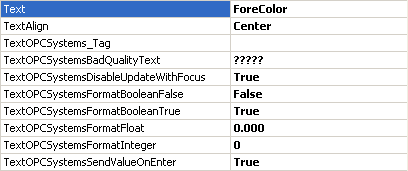 OPC Controls TextBox Properties 331