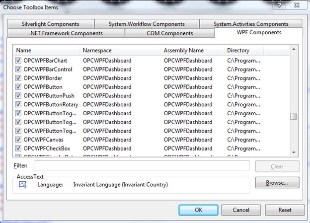 OPCWPF Controls Components 266
